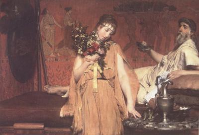 Alma-Tadema, Sir Lawrence Between Hope and Fear (mk23) Germany oil painting art
